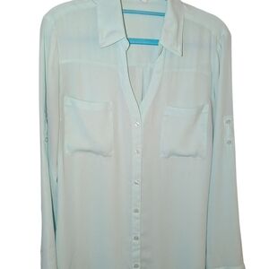 Express Mint Green Portofino Shirt